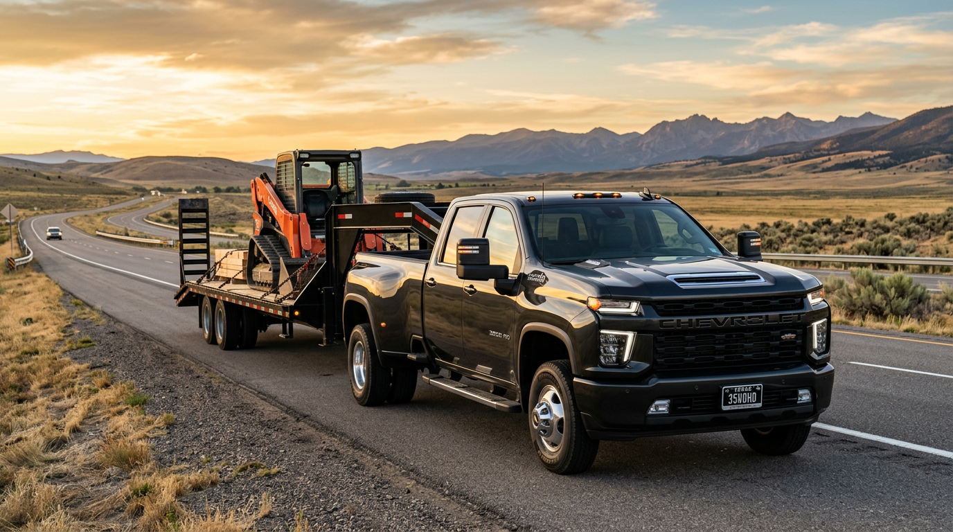 Hot shot truck and gooseneck trailer